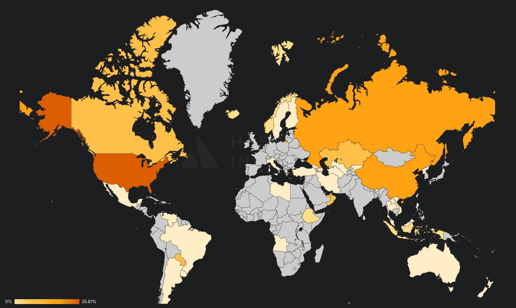 Datos de hashrate a nivel global - Bit2Me Academy