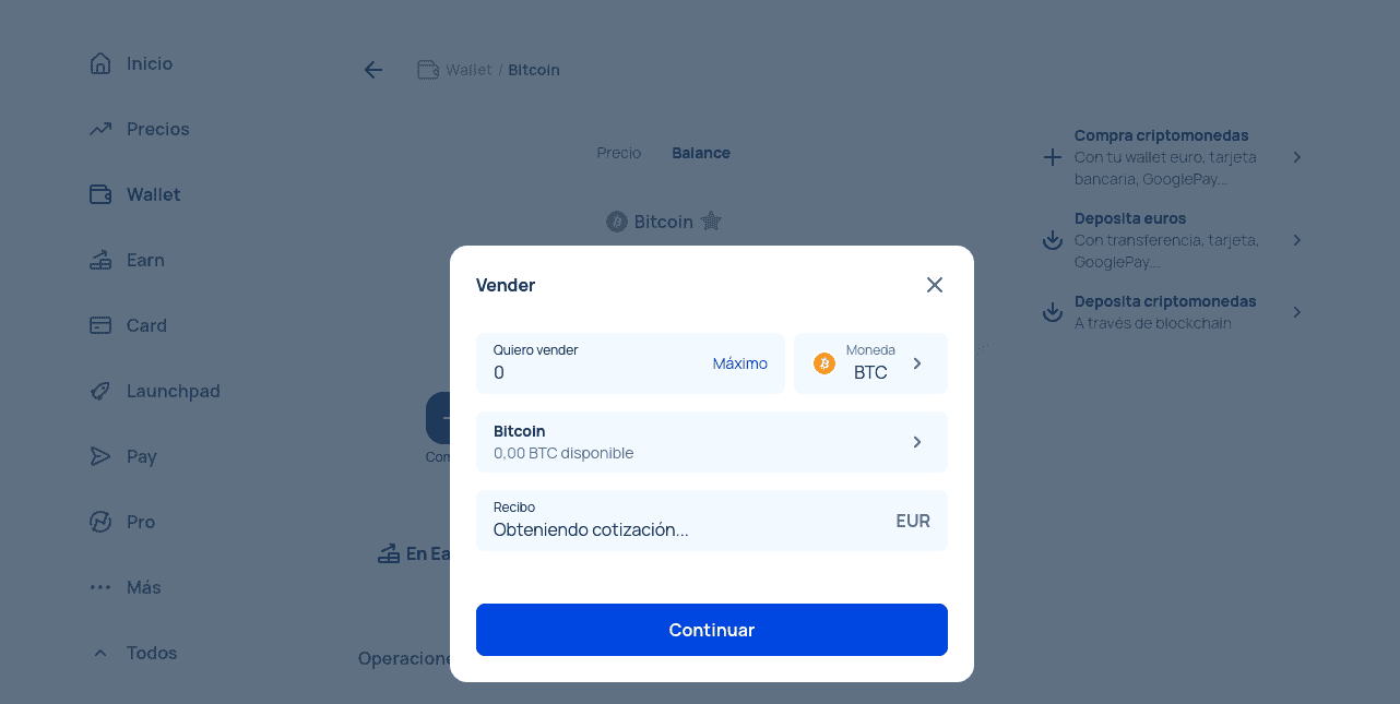Cómo vender Bitcoin en Bit2Me
