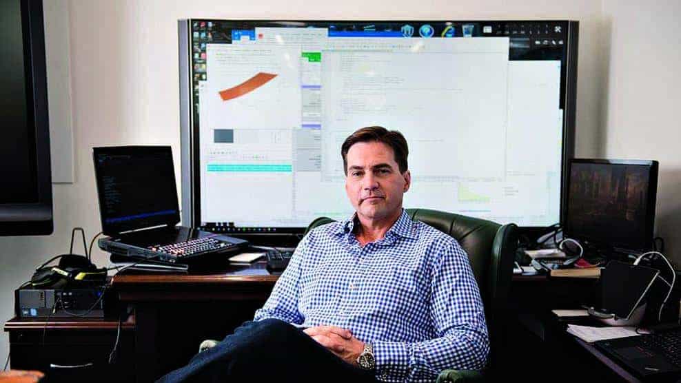 Craig S. Wright in his office