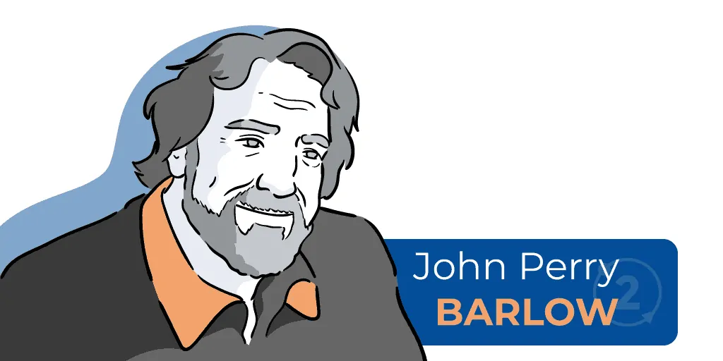 Quien es John Perry Barlow, quien escribio declaracion independencia ciberespacio