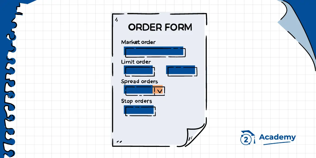 Formulario de órdenes (order form)