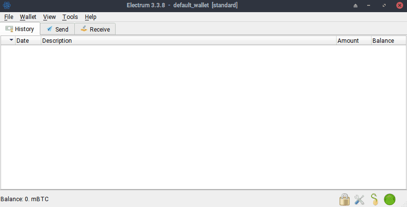 Electrum wallet en su versión desktop para PC