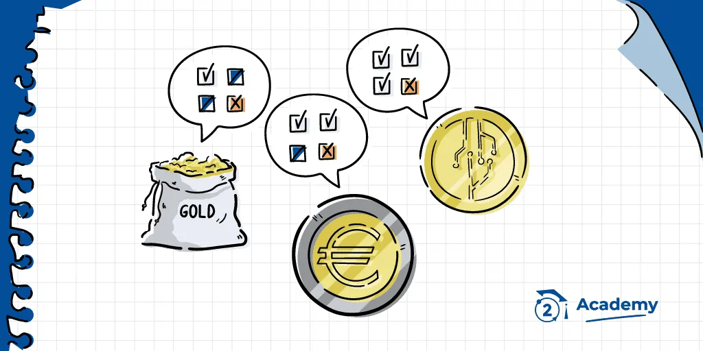 bitcoin vs oro vs euro, ventajas desventajas bitcoin oro euro, pros contras bitcoin oro euro