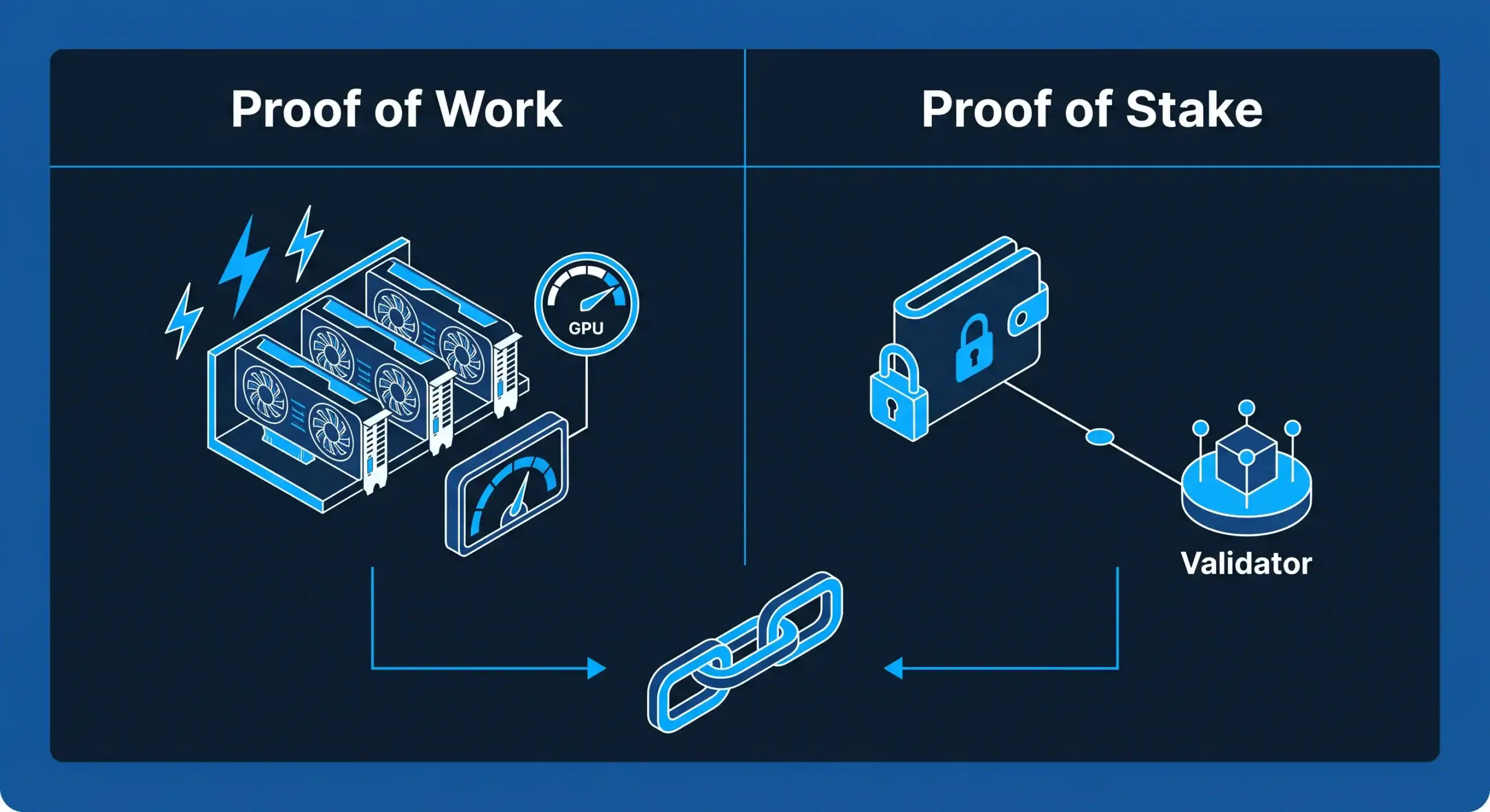 pow-vs-pow Proof of Work vs Proof of Stake - Bit2Me Academy