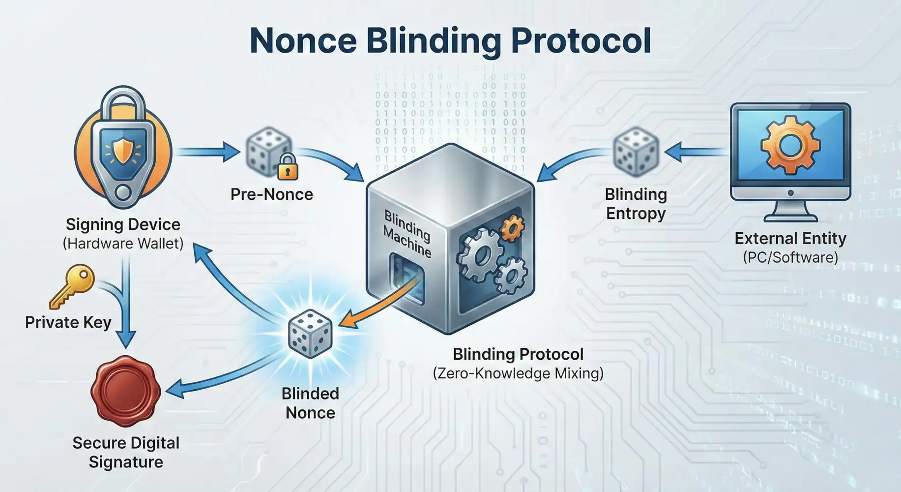 nonce-binding-protocol Ejemplo de como funciona el Nonce Blinding Protocol - Bit2Me Academy