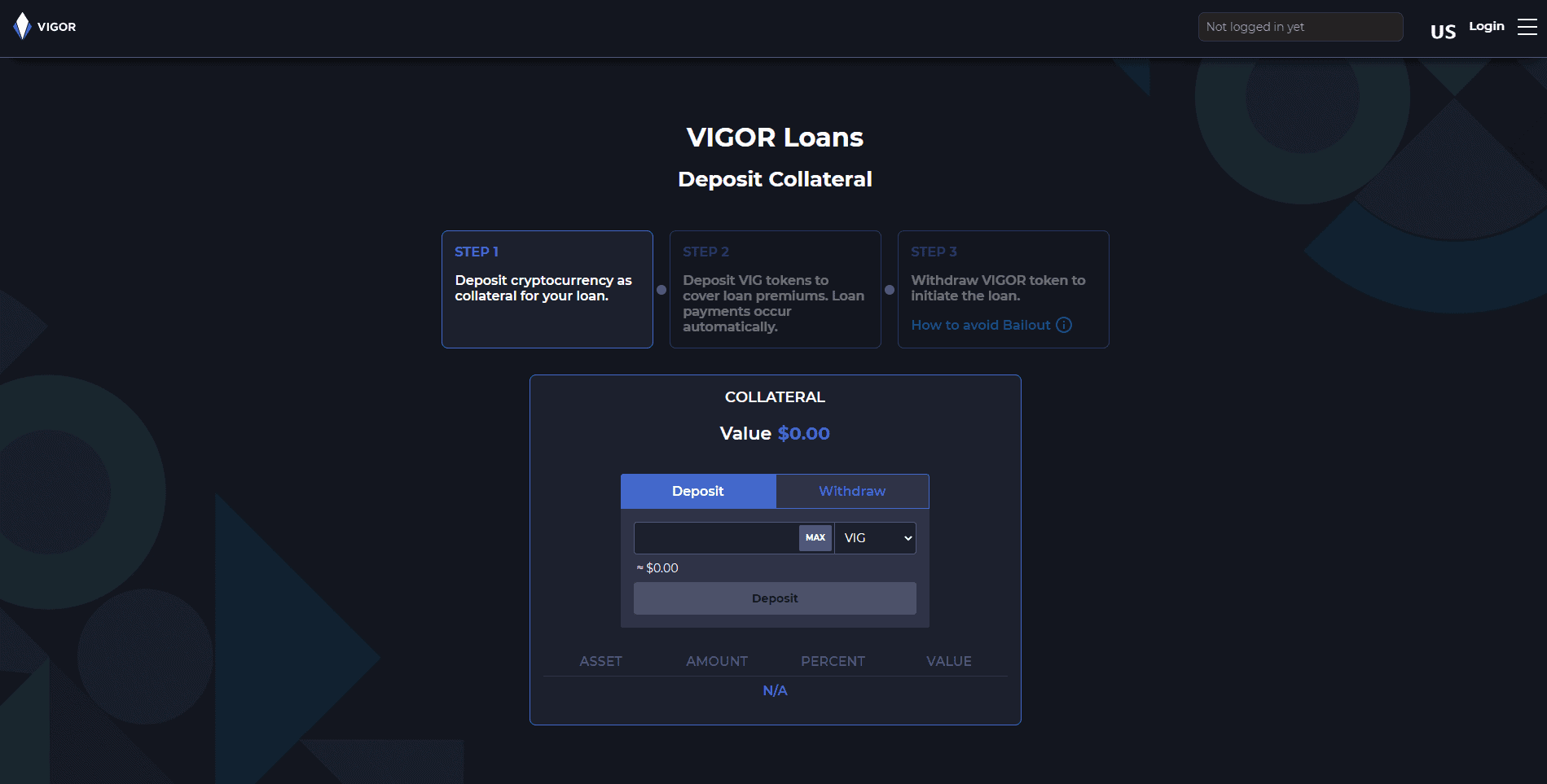 DApps para generar stablecoin en VIGOR