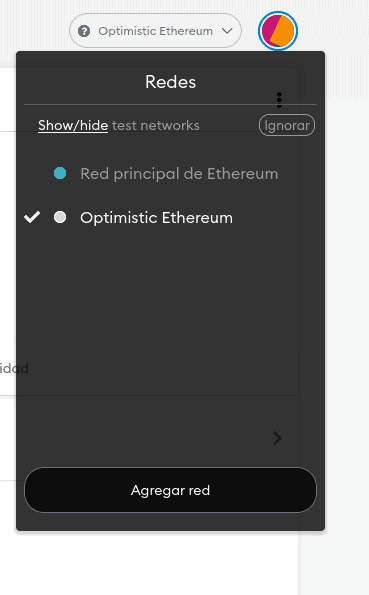 Conectándonos a una Layer2 en Ethereum usando MetaMask