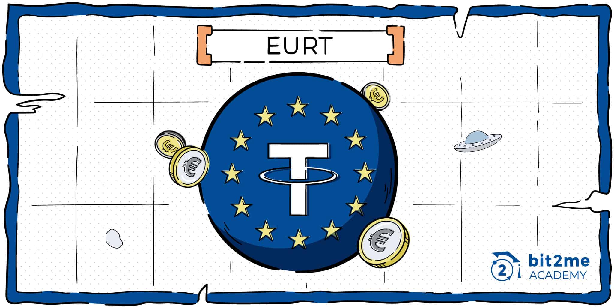 ¿Qué es EURT,? Artículo de Bit2Me Academy en el que se explica qué es la moneda estable EURT de Tether
