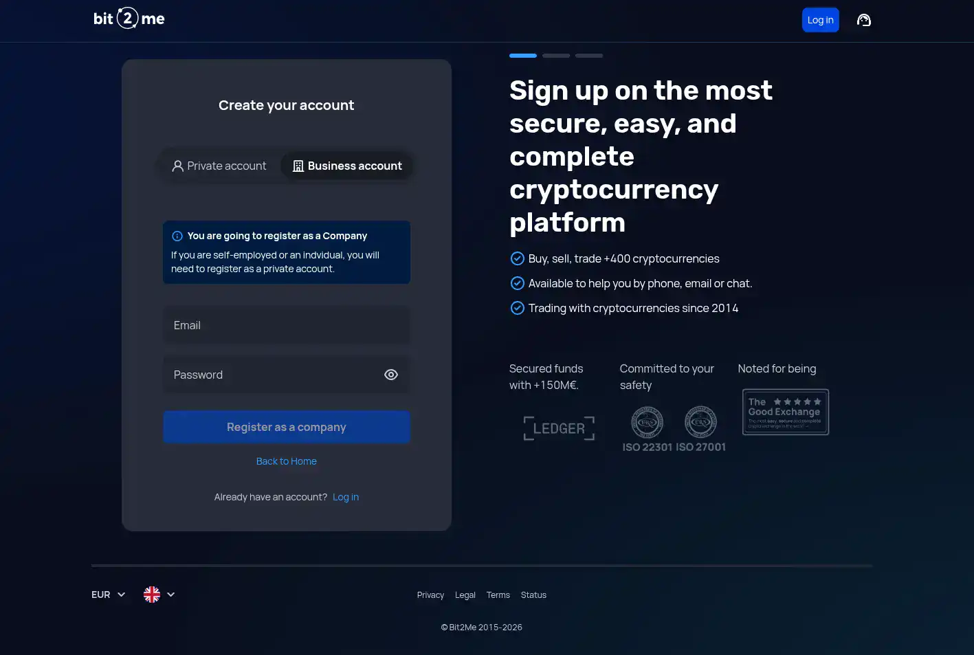 Bit2Me Bussiness, la puerta de entrada de tu empresa al mundo de los criptoactivos