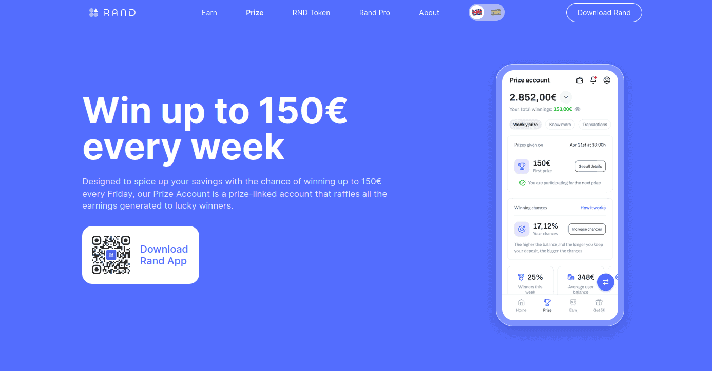 Prize, te permite acceder a premios semanales usando Rand - Bit2Me Academy