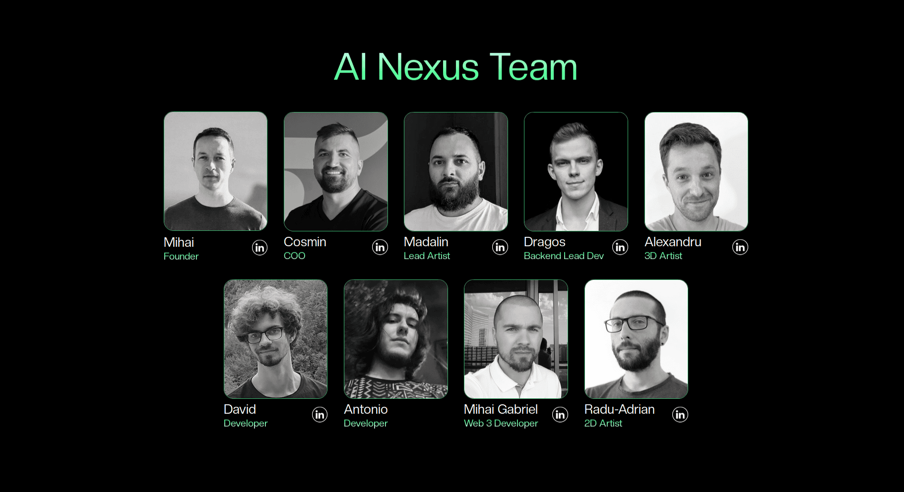 Equipo detrás del desarrollo de AI Nexus - Bit2Me Academy