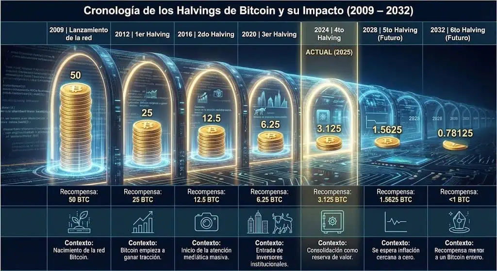 bitcoin-emission Los halvings de Bitcoin - Bit2Me Academy